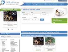 Tablet Screenshot of k9studfinder.com